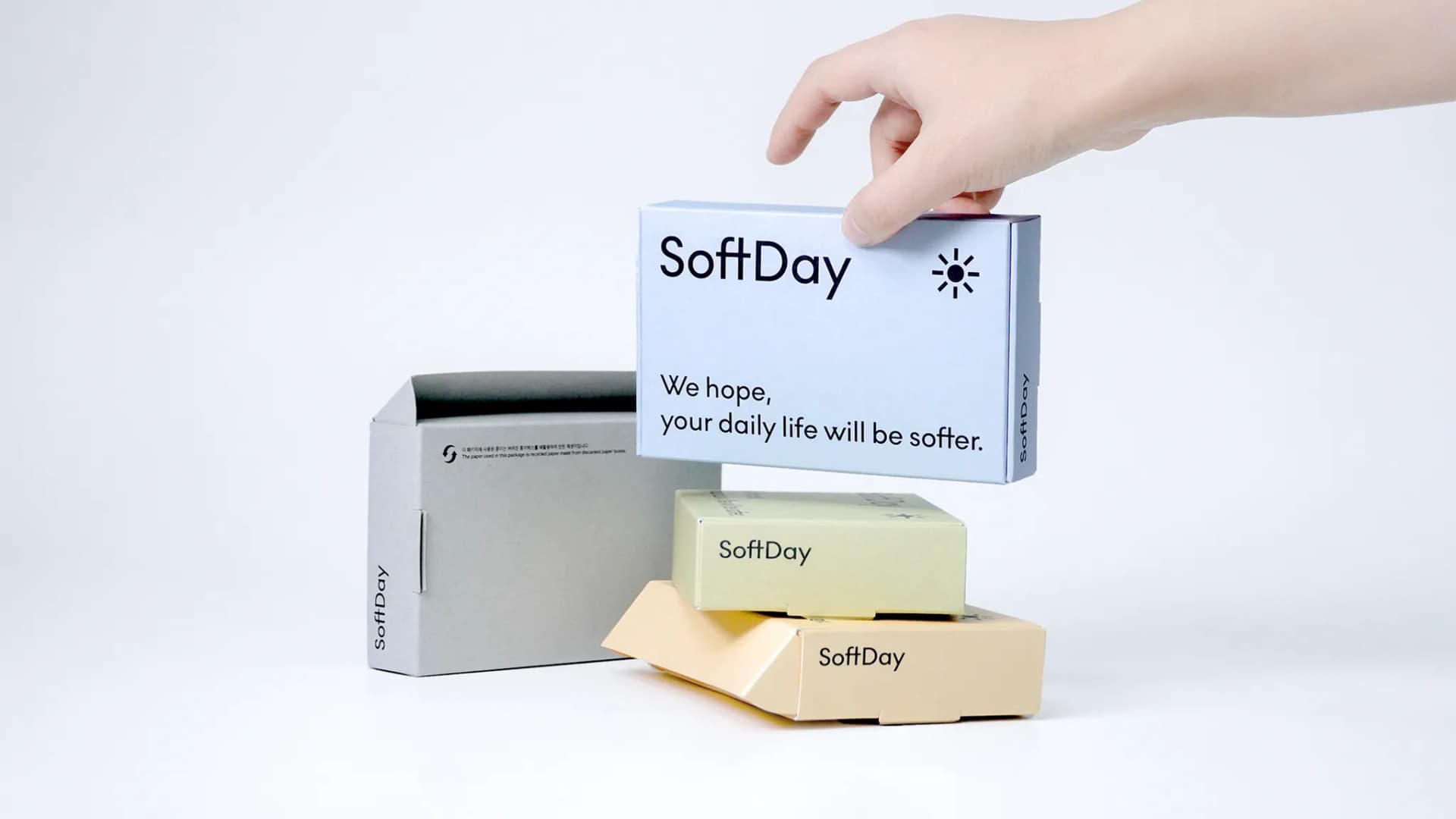 친환경 패키지 소량제작, 비코팅 종이를 활용한 <소프트데이(softday)> 제작 후기