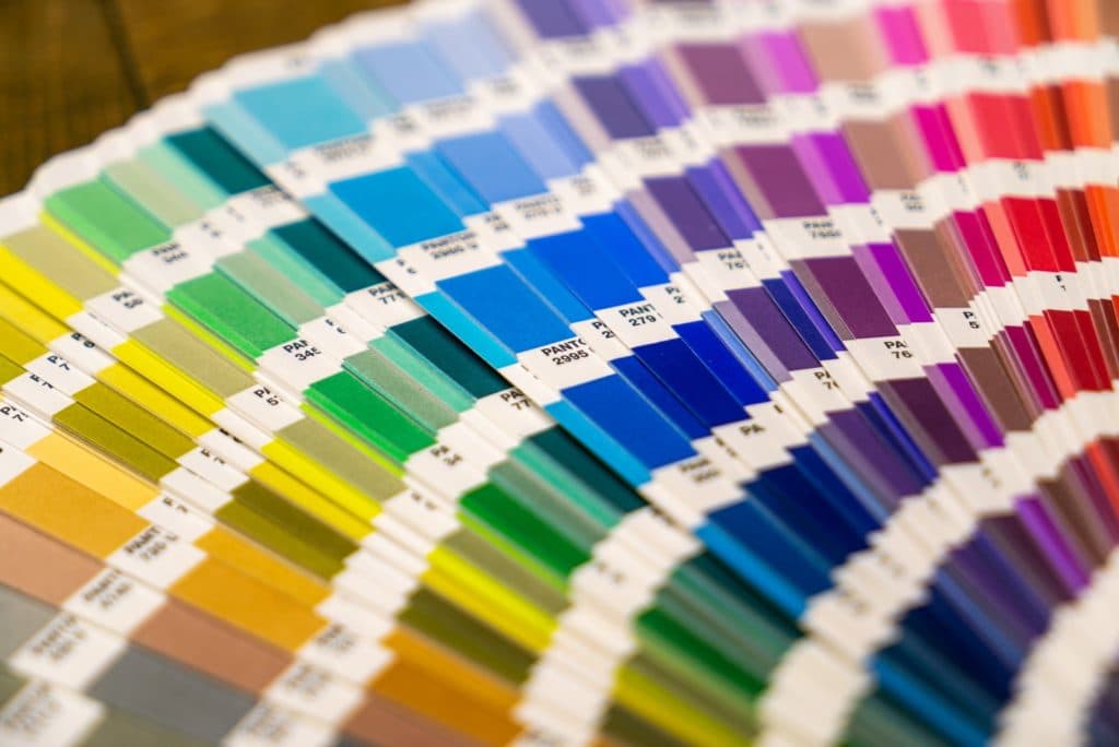 print color white green and blue textile