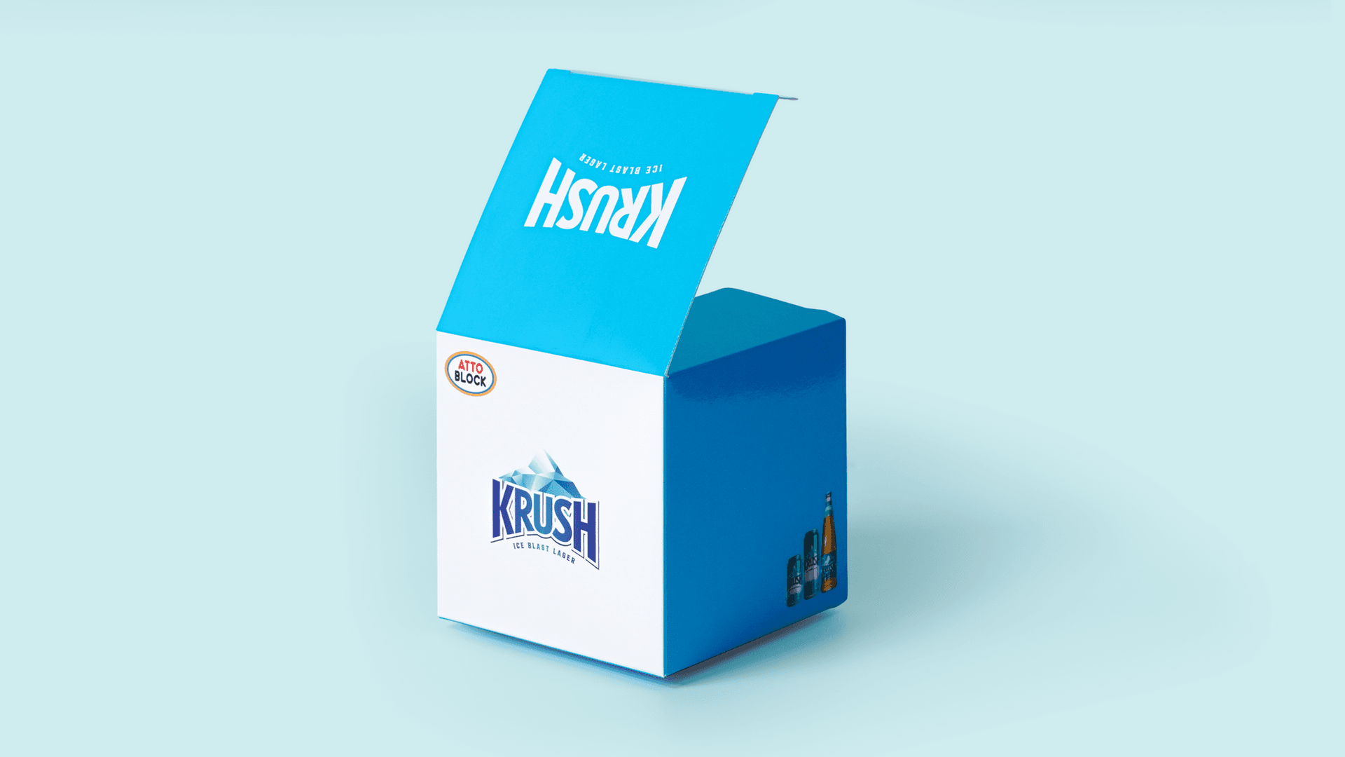 KRUSH's Iceberg-Crack-Inspired Folding Carton Gift Package