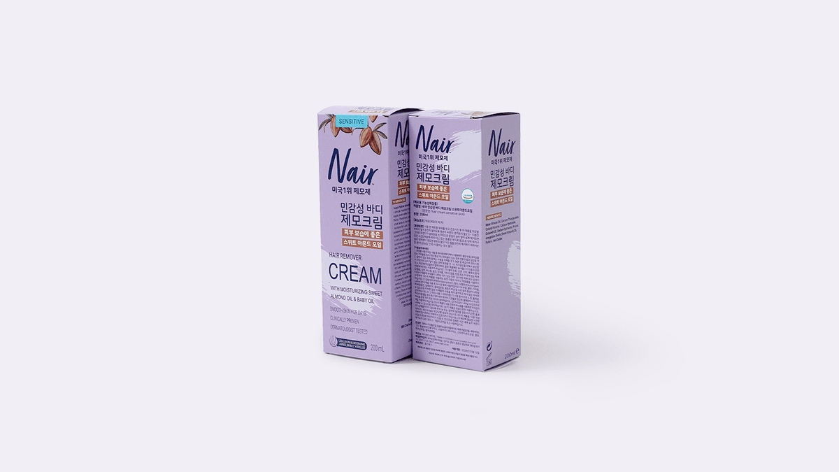 화장품 단상자 제작, 미국 1위 제모제 Nair 패키지 <지티인터내셔널> 제작 후기