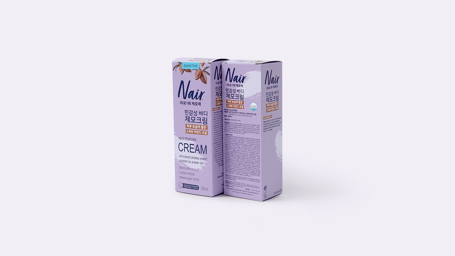 화장품 단상자 제작, 미국 1위 제모제 Nair 패키지 <지티인터내셔널> 제작 후기