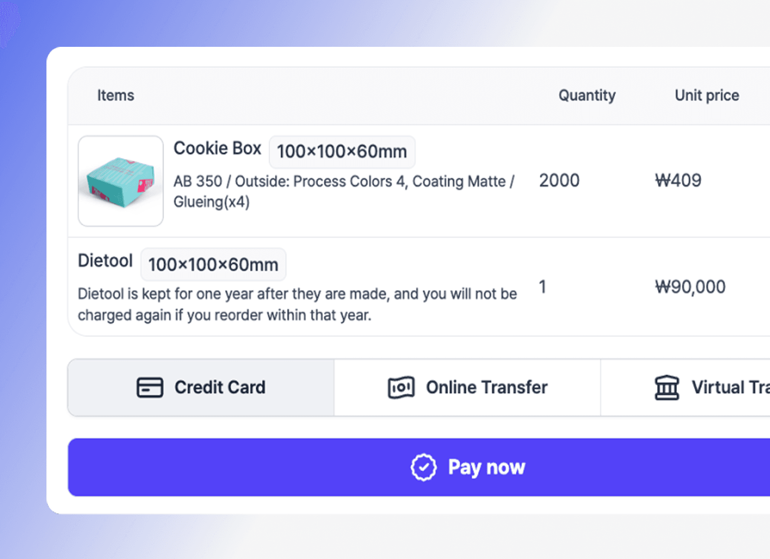 Online Purchasing