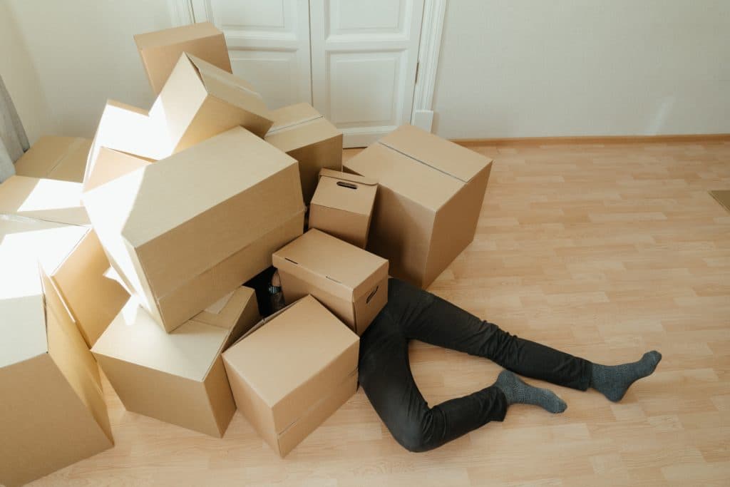 A Person Stuck in a Box
