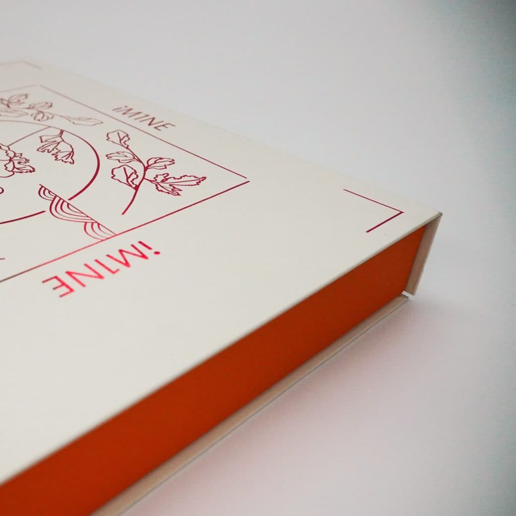Rigid box production with silver foil