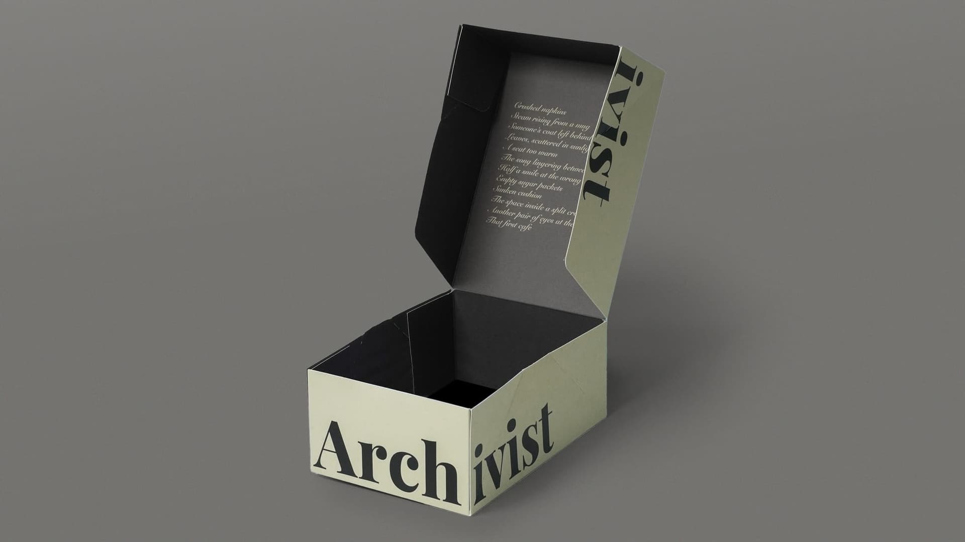 Dessert Packaging Box Production Review: Archivist’s Object-Like Design Achieved with a Simple Structure and Logo Placement